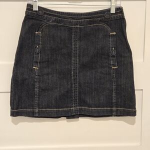 Original Penguin Y2K PreppyDark Denim Mini Skirt